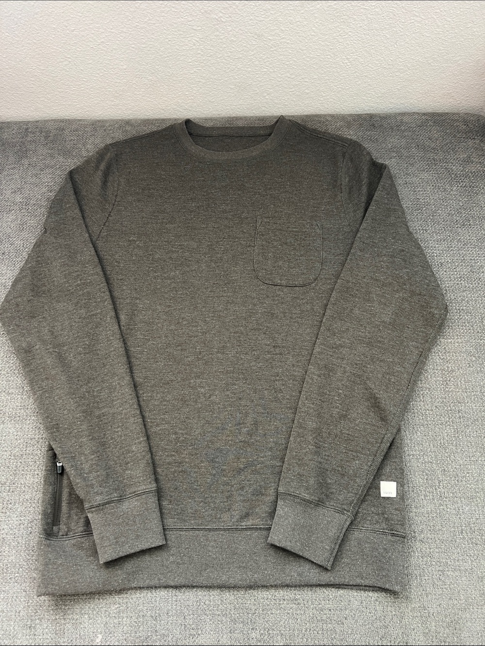 Vuori Men's Crewneck Pocket Sweater - Green